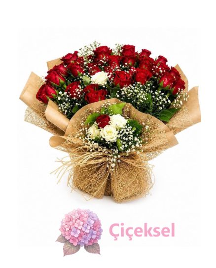 41li Yatay Kırmızı Gül